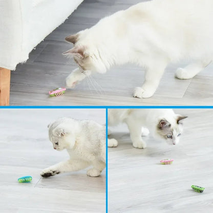 Electric Catnip Bug Toy - Battery Vibrating Robot Insect Cat Toy