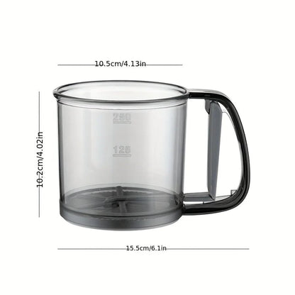 Semi-Automatic Flour Sifter Hand Press Transparent Non-Stick Sieve
