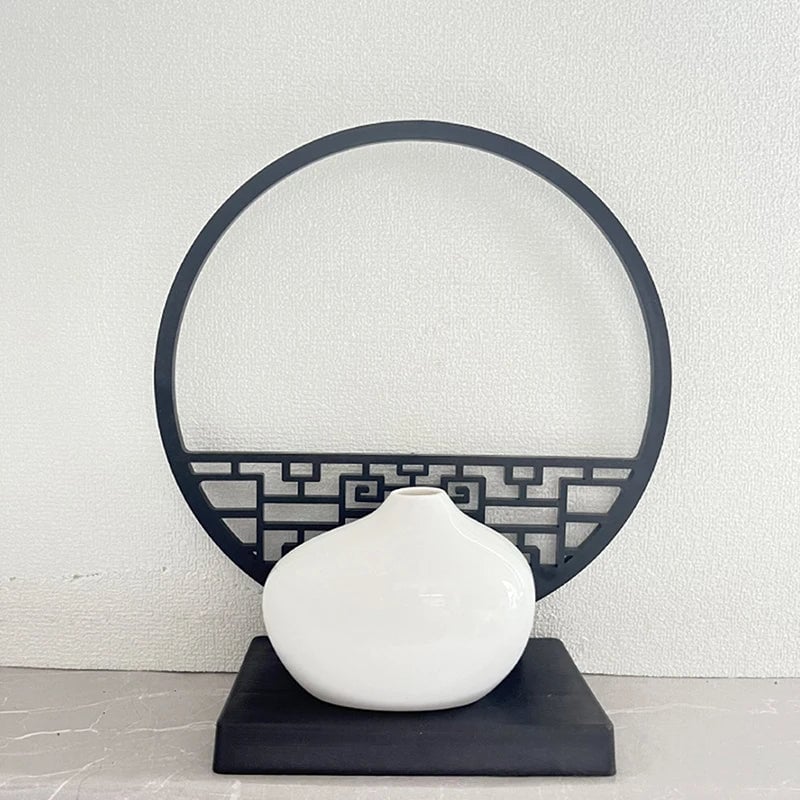 15cm Artificial Plum Blossom Bonsai Tree Pot Screen Base Decor