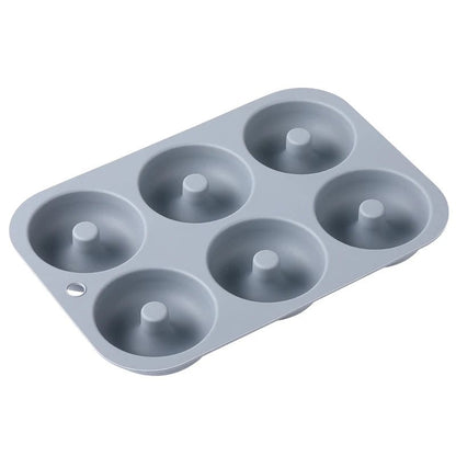 6-Hole Silicone Donut Mold Non-Stick Food Grade Baking Pan