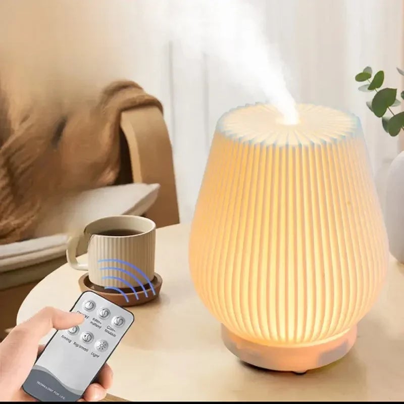 200ml Electric Aroma Diffuser Humidifier with LED Flame Effect