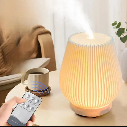 200ml Electric Aroma Diffuser Humidifier with LED Flame Effect