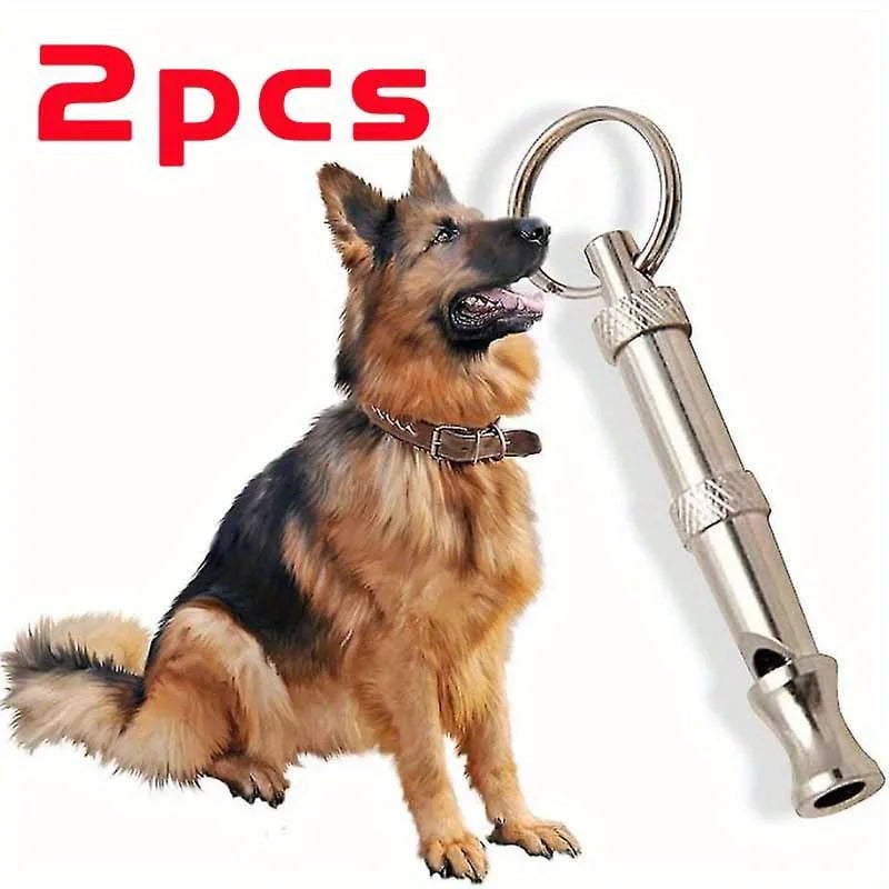 Adjustable Pitch Dog Whistle with Keychain - Professional Training