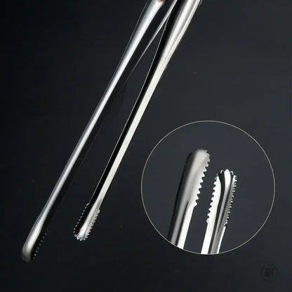 Wide-Tip Stainless Steel Kitchen Tongs - Super Grip Non-Slip Design