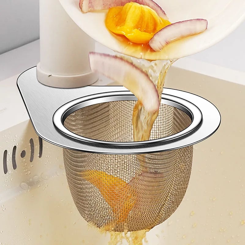 Stainless Steel Swan Sink Strainer Basket Drain Colander