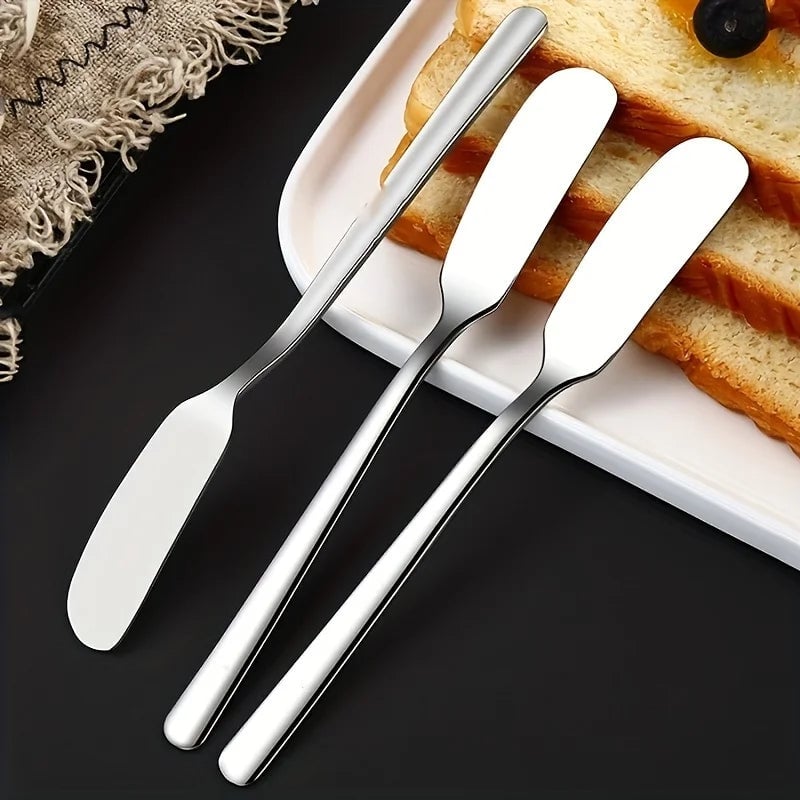 Stainless Steel Butter Knife Spreader Set - 2 Piece Kitchen Tool