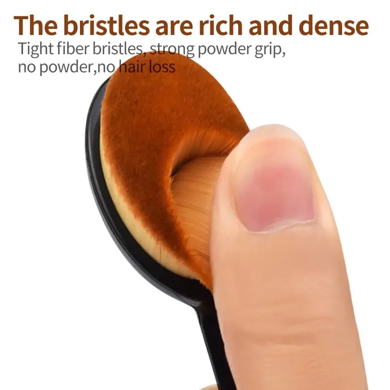 Toothbrush Foundation Brush Set - Large Dense Bristles Makeup Tool