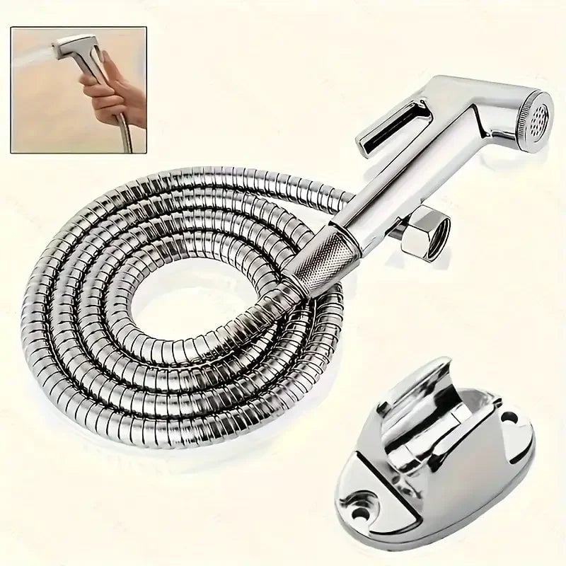 Handheld Toilet Spray Gun Bidet Attachment Booster Flusher Nozzle