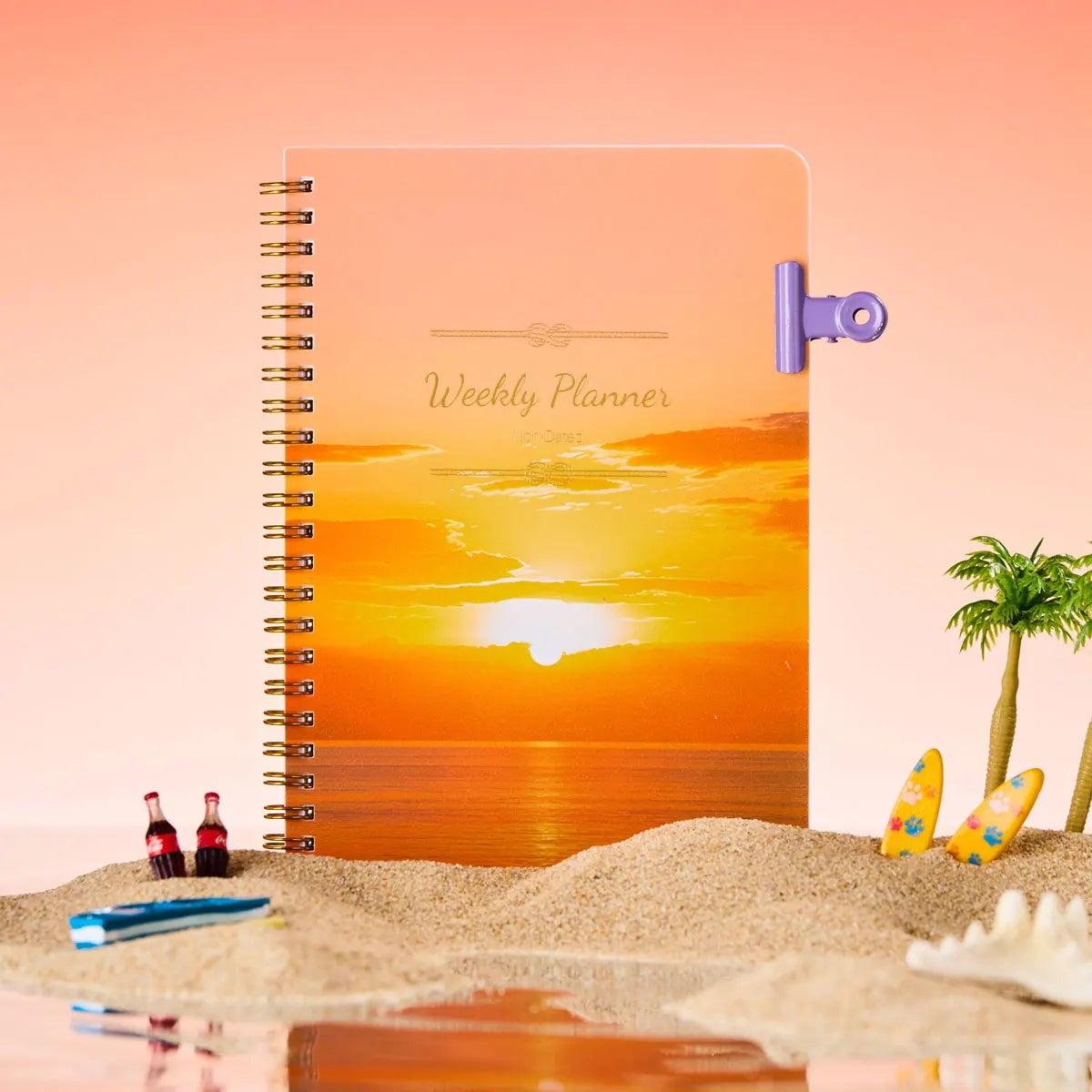 Daily Weekly Monthly Planner Notebook - Student Office Diary Journal