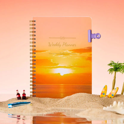 Daily Weekly Monthly Planner Notebook - Student Office Diary Journal