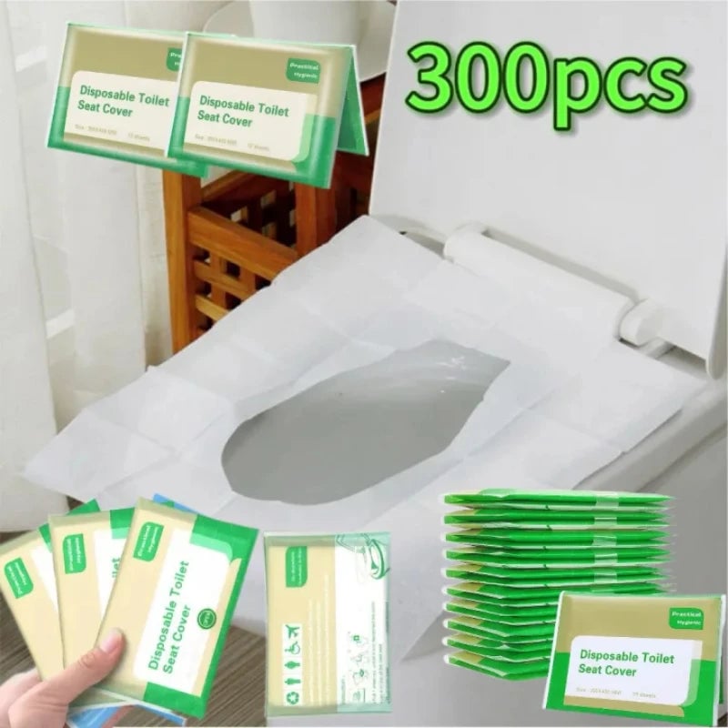 Disposable Toilet Seat Covers - Individual Wrapped Hygienic Liners