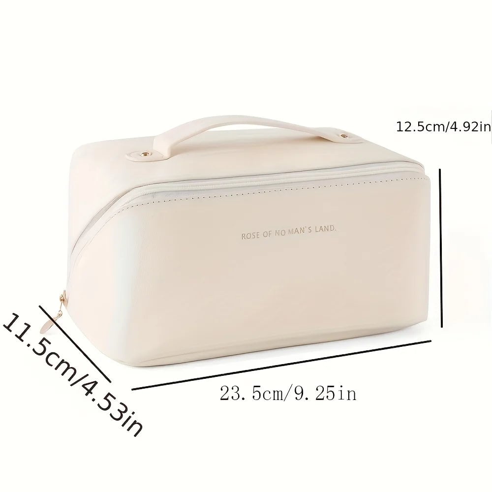 Luxury Travel Makeup Organizer Bag - Zip Cosmetic Toiletry Kit