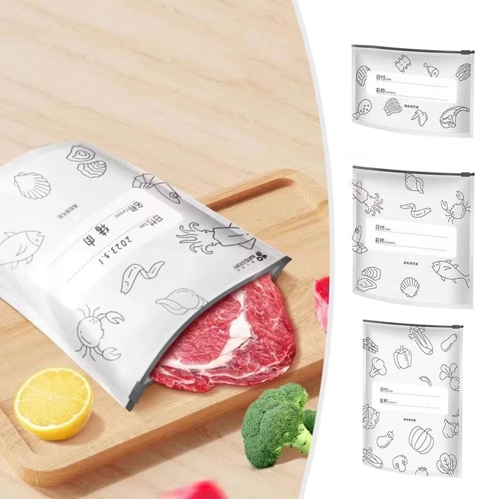 Aluminum Foil Leak Proof Reusable Food Storage Bags Sealed