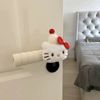 2PC EVA Door Knob Covers Hello Kitty Wall Protection Pads Anti-Crash