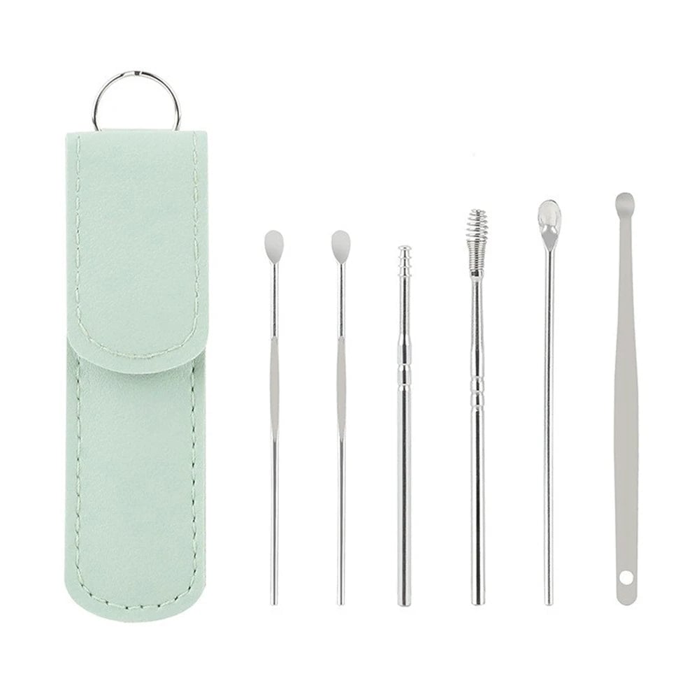 6Pcs Stainless Steel Ear Wax Removal Kit - Professional Curette