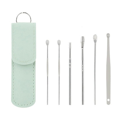 6Pcs Stainless Steel Ear Wax Removal Kit - Professional Curette