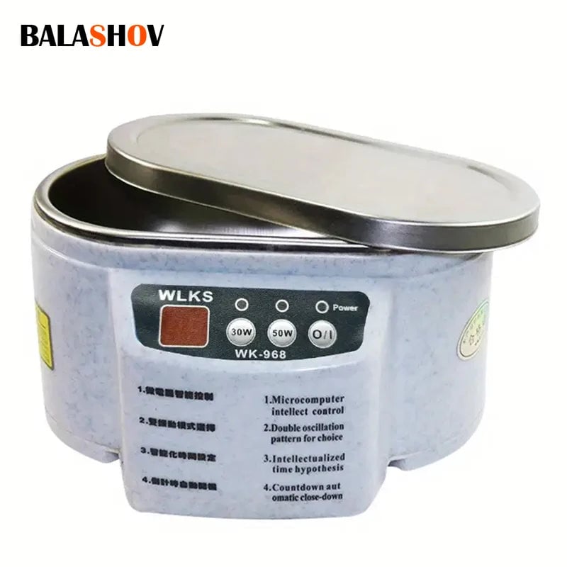 628ml Ultrasonic Jewelry Cleaner - Professional Bath for Glasses