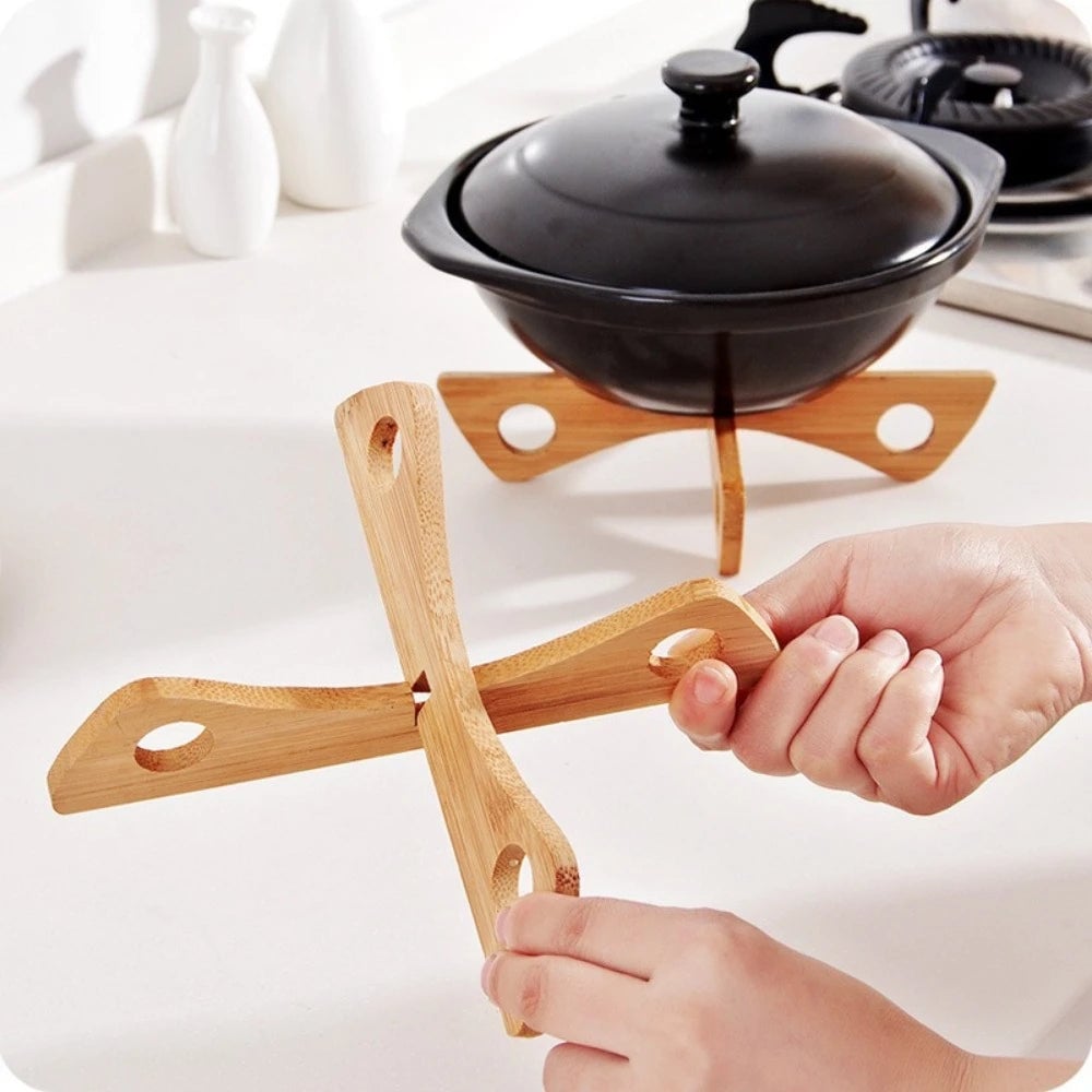 Wooden Kitchen Shelf Organizer with Table Mats & Gadget Holders