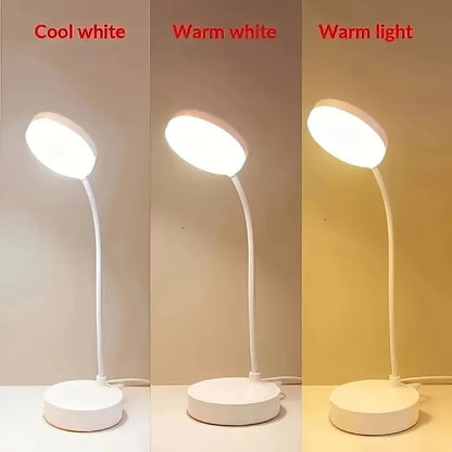 LED Desk Lamp 3-Level Dimmer USB Powered Eye-Care Warm White Light
