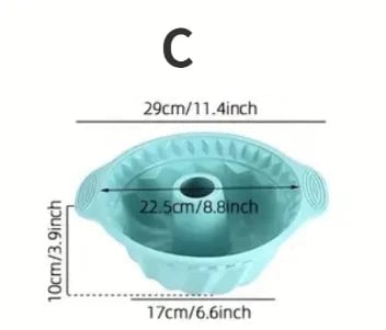 Silicone High-Temperature Cake Baking Mould Set - Muffin Toast Pan