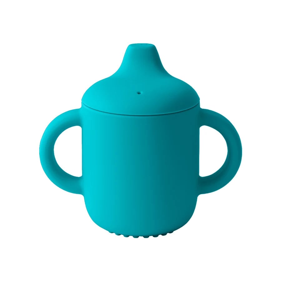 Baby Silicone Drinking Cup - Portable Infant Learning Hand Cup