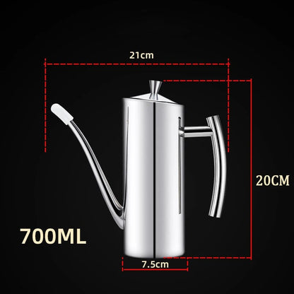 304 Stainless Steel Oil Pot Drip-Proof Kitchen Storage Container