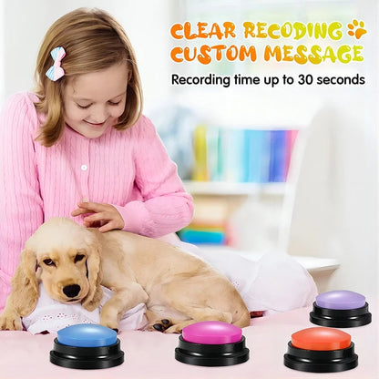 Recordable Dog Communication Buttons - Portable Pet Training Device