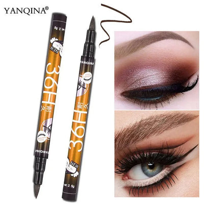 12 Pcs Waterproof Long Lasting Liquid Eyeliner Set Black Brown Blue