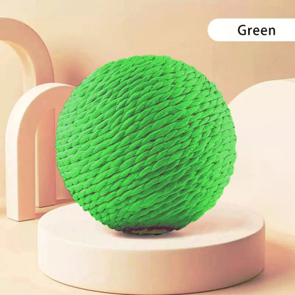 10CM Interactive Sisal Cat Scratching Ball - Teeth Cleaning Sound Toy