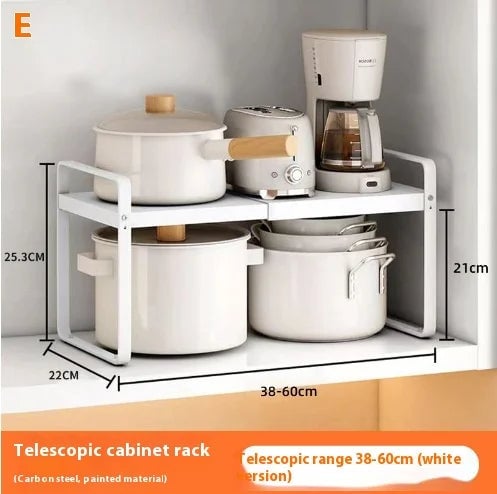 3-Tier Microwave Rack Retractable Countertop Kitchen Organizer
