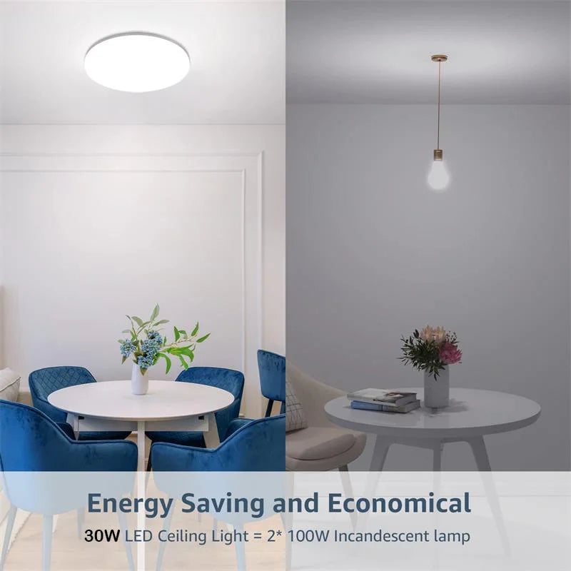 18W 30W 40W Waterproof LED Ceiling Light Round Bathroom Kitchen