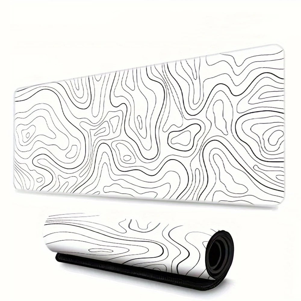 Large Gaming Mouse Pad - Extended Desk Mat with Stitched Edges