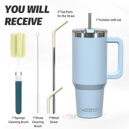 304 Stainless Steel Vacuum Insulated Tumbler 20oz/30oz/40oz Handle