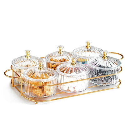 Glass Serving Bowl with Lid - Multi-Purpose Party Platter