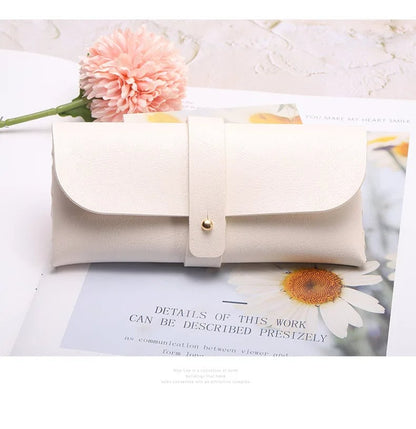 PVC Leather Glasses Case DS-05 Single Buckle Portable Sunglasses Bag