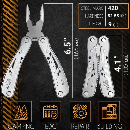 24-in-1 Multitool Pliers Professional Survival Camping Hunting