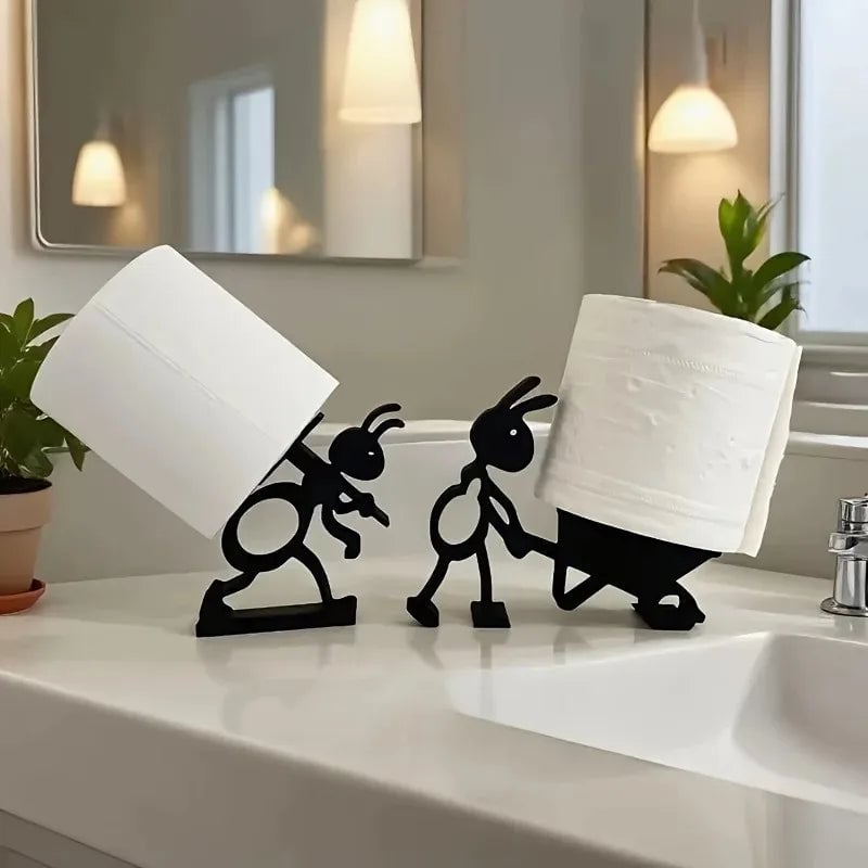 Minimalist Animal Tissue Holder - Practical Paper Roll Dispenser