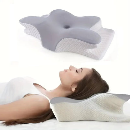 Memory Foam Butterfly Cervical Pillow Orthopedic Neck Pain Relief