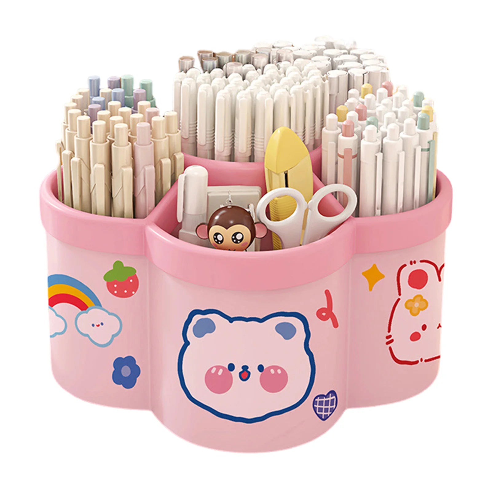 Rotating 360° Pen Holder Desk Organizer - Large Capacity Storage