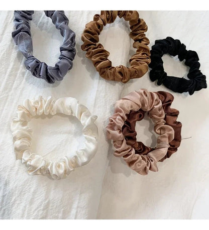 Satin Elastic Headbands 6/12 PCS - Silk-Soft Hair Accessories