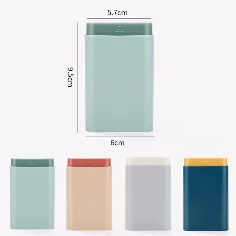 7-Day 6-Grid Portable Pill Organizer - Weekly Medicine Storage Case
