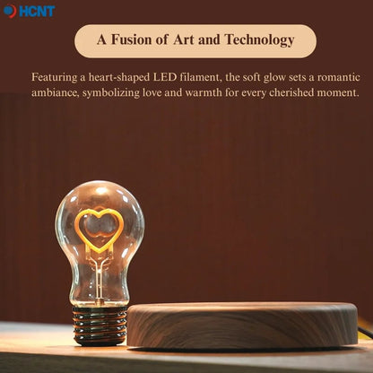 Magnetic Levitation LED Bulb Lamp - Floating Glass Desk Light