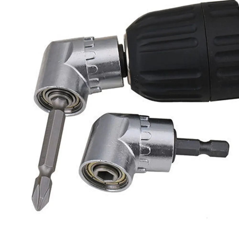 105° Right Angle Drill Attachment - Corner Access Screwdriver Extension