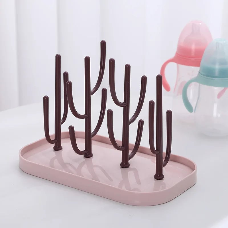 Baby Bottle Drying Rack with Nipple Holder - Multi-Tier Storage