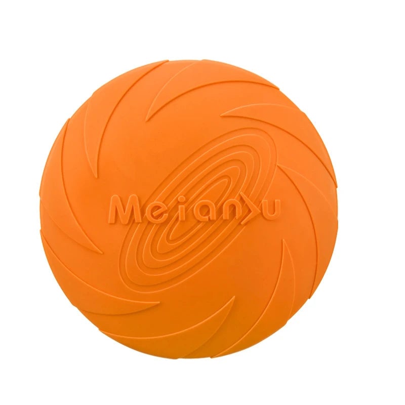 Silicone Flying Disc Dog Training Toy - Outdoor Interactive Pet Play