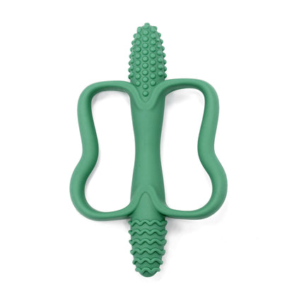 Food Grade Silicone Baby Teething Toys Easy Grip 0-6-12 Months