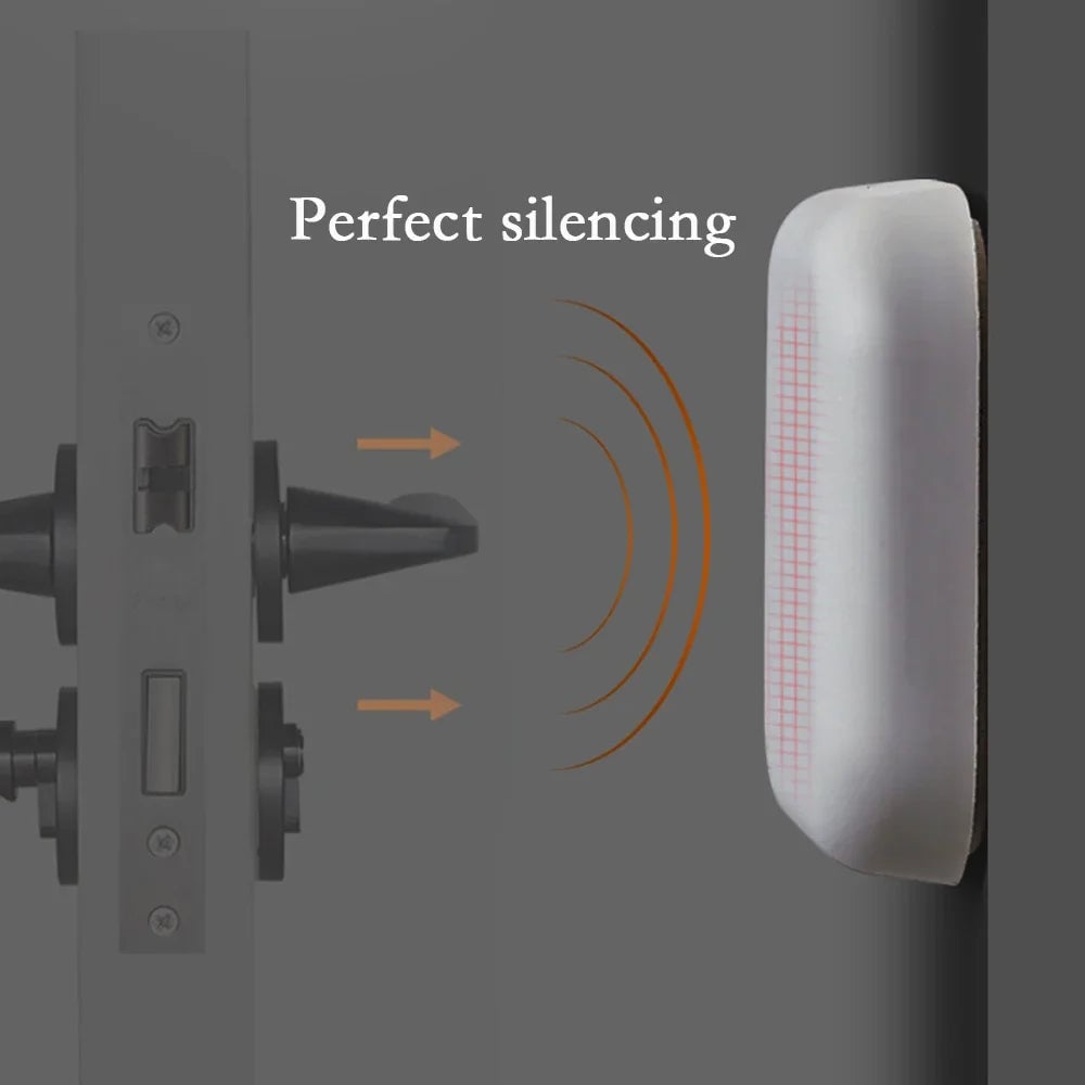 Silicone Door Stopper Wall Protector - Shockproof Doorknob Guard