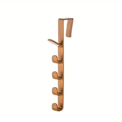 Over Door Clothes Hanger Rack - Plastic Bedroom Storage Hook Organizer