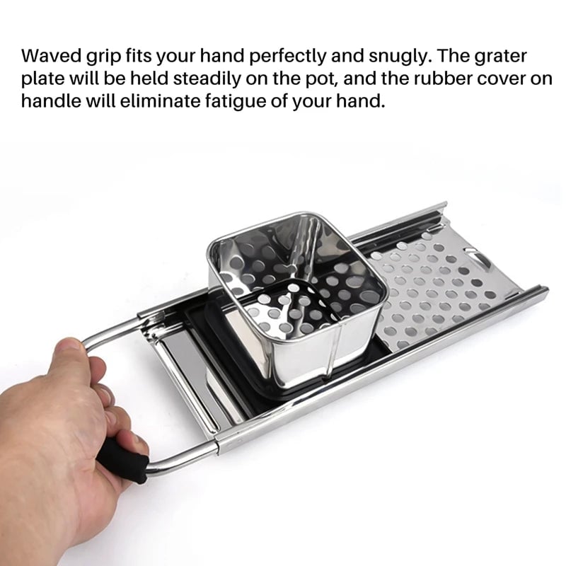 Stainless Steel Spaetzle Maker with Comfort Grip - Dumpling Press