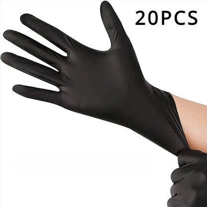 Black Nitrile Gloves Thickened Disposable Waterproof Tattoo Cleaning